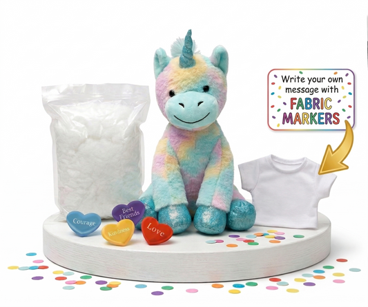 8" Pastel Unicorn w/ White Jersey