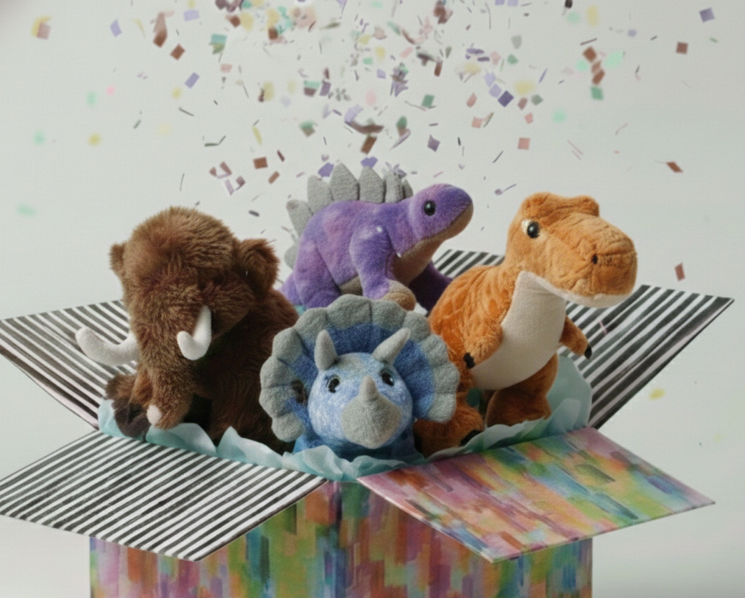 Dino Plush Party Pack (4)