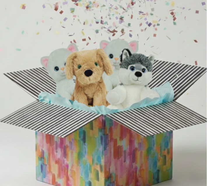 Dogs & Cats Plush Party Pack (4)