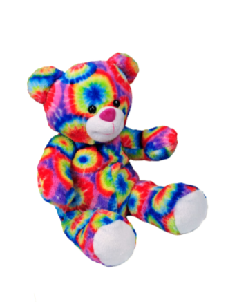 8" Tie-Dye Teddy